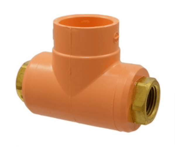 TYCO 80460 1/2" X 1/2" X 1" CPVC BACK TO BACK HEAD ADAPTER TEE (BAG-6) (BOX-30)