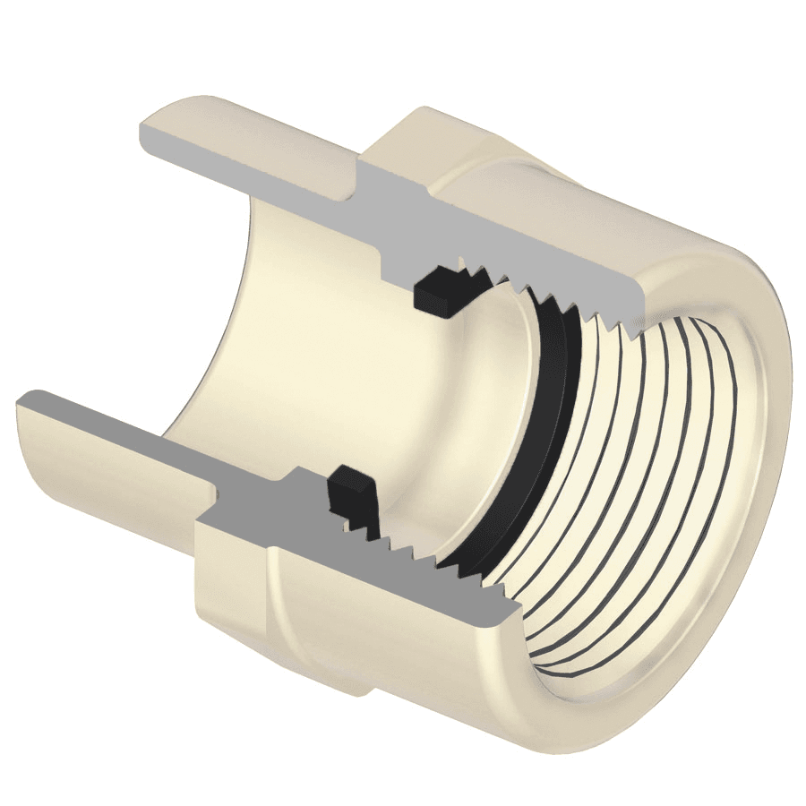 SPEARS CF-0750-S 3/4" CPVC GOLD FEMALE ADAPTER ALL PLASTIC 4135-007OR