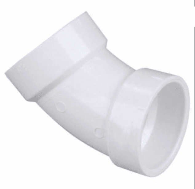 DWV LP321-040 4 PVC DWV 45 1/8 BEND (HxH)  (BX-15)