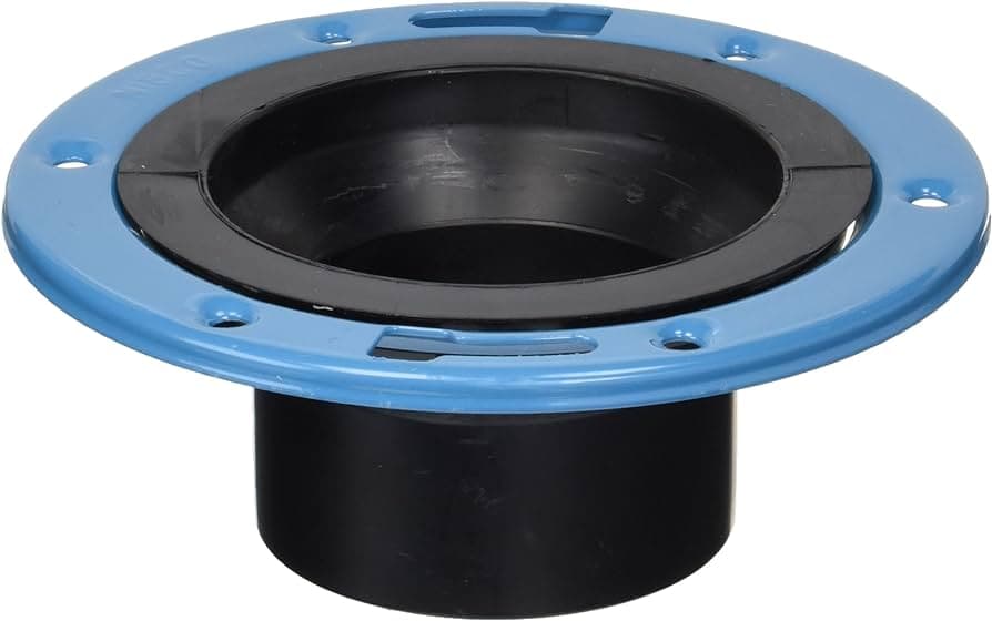 4 X 4 ABS Closet Flange w/Metal Ring