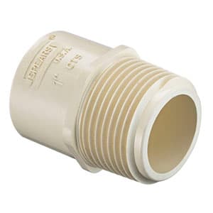 SPEARS CM-0500-S 1/2" CPVC GOLD MALE ADAPTER ALL PLASTIC 4136-005