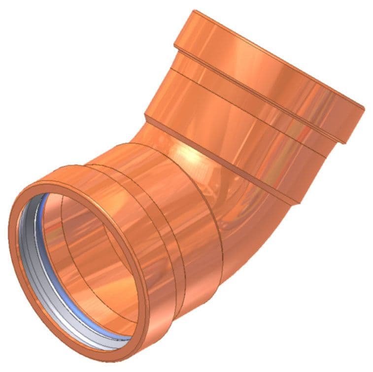 APOLLO 10062057 3" COPPER 45 ELBOW 806 PRESS X PRESS