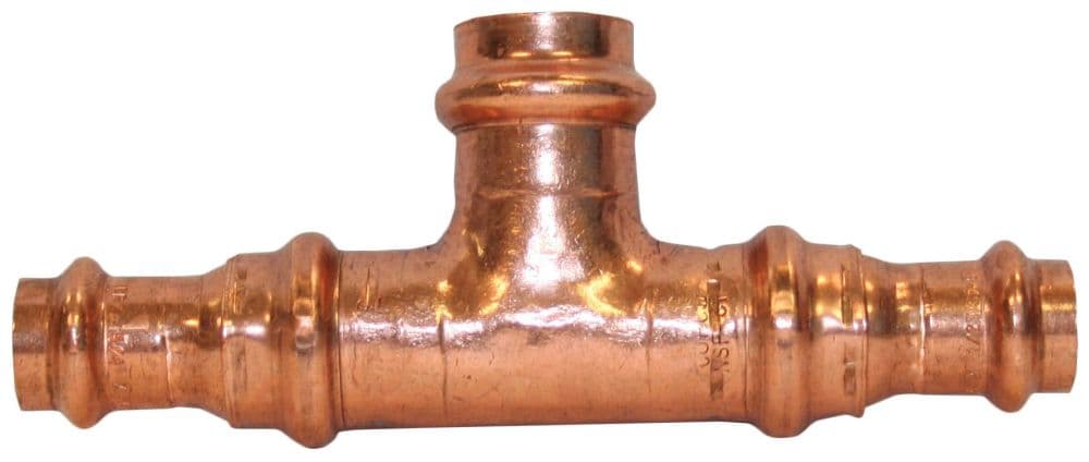APOLLO 10066090 1-1/2" X 1-1/2" X 2" COPPER TEE 811BH PRESS X PRESS X PRESS