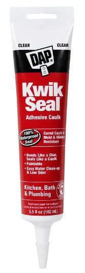 5.5 Oz Clear Caulk Kwik Seal Squeeze Tube