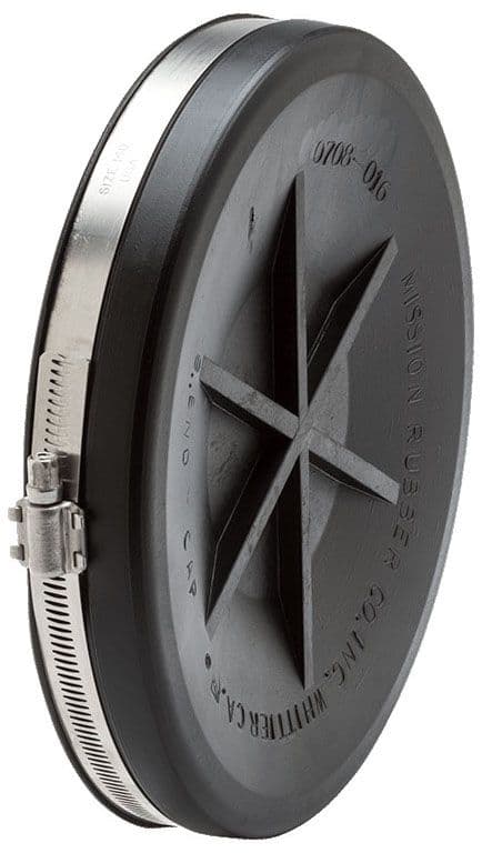 CAP END MISSION RUBBER 0706028 6"