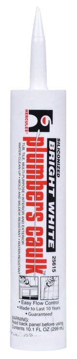 11 Oz Wht Plumbers Caulk