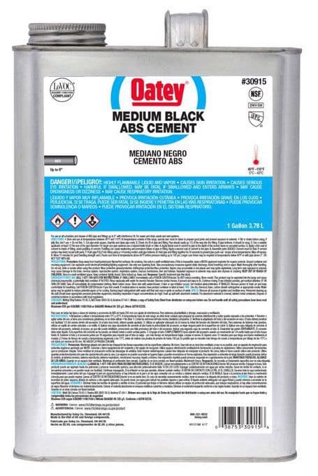 OATEY 1 GALLON BLACK ABS CEMENT