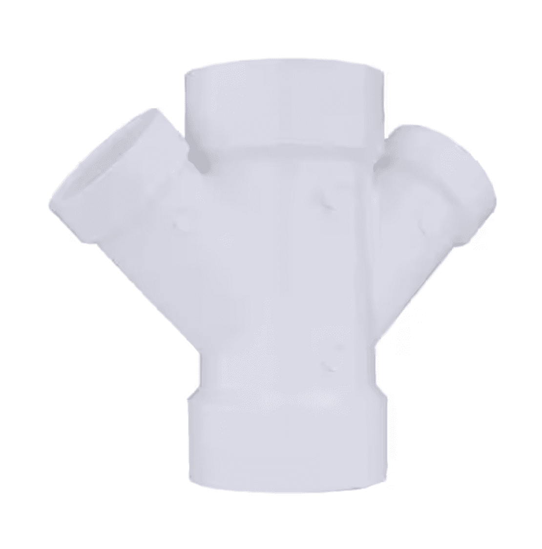 DWV LP612-422 4x4x3x3 PVC DWV REDUCING DOUBLE WYE