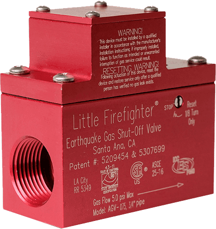 1-1/4" Horizontal Gas Shut Off Valve