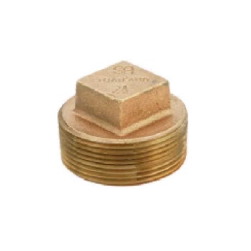 BF B-PLS11 4" BRASS PLUG - SOLID