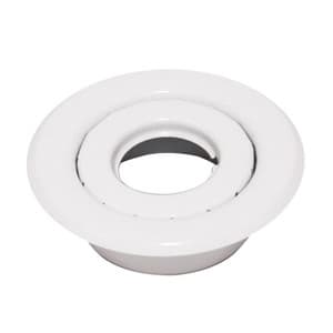 401 Short Escutcheon Canopy Cup 1/2" White