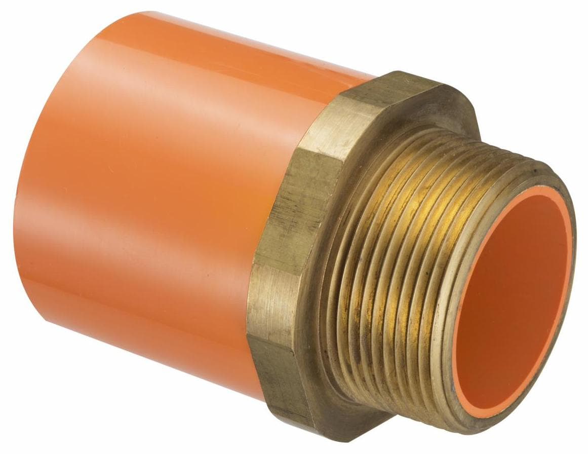 TYCO 80157 3/4 CPVC MALE ADAPTER BRASS (BAG-10) (BOX-80)
