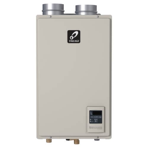 TAKAGI T-H3-M-DV-NG INDOOR CONDENSING TANKLESS WATER HEATER 120K BTU 6.6 GPM 1/2" GAS